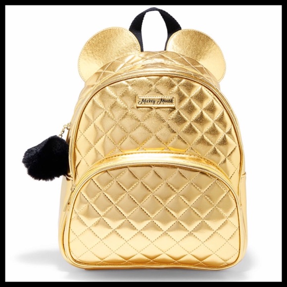 gold mickey mouse backpack